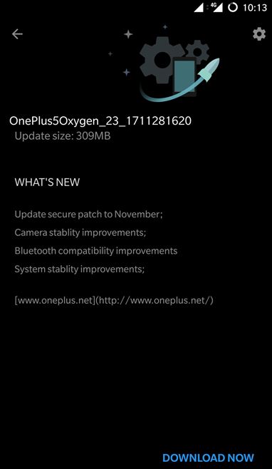 oneplus 5 oreo november security patch